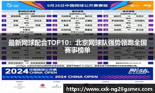 最新网球配合TOP10：北京网球队强势领跑全国赛事榜单